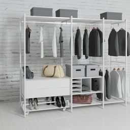 衣架,衣服,外套,上衣,T恤,手提袋,裙子,鞋子,鞋盒,男装,女装,模型合集