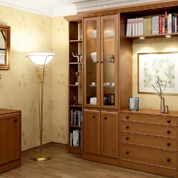 室内一角模型,木柜,书本,装饰品,画册,花瓶,3D模型合集