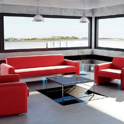 室内一角,客厅模型,客厅场景,沙发,茶几,3D模型