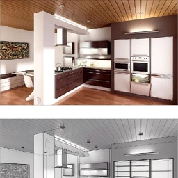 厨房模型,厨房场景,厨柜,厨房设备,厨房电器,3D模型