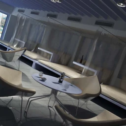 饭店模型,餐厅场景,饭店内景,餐桌,餐馆,桌椅,3D模型