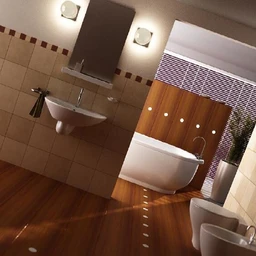 浴室模型,镜子,洗脸盘模型,马桶浴缸模型,3D模型