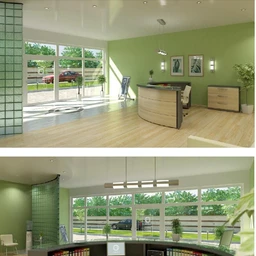 公司场景,办公场景模型,公司前台,接待场景,3D模型