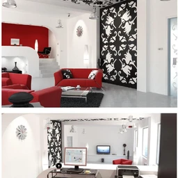 公寓场景模型,小形工作室,室内模型,3D模型