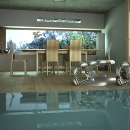 厨房场景模型,饭桌,饭厅模型,3D模型