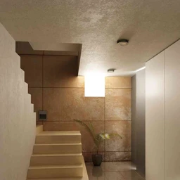 楼梯场景,过道模型,3D模型