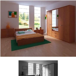 房间场景,卧室,衣柜模型,柜镜,儿童床,3D模型