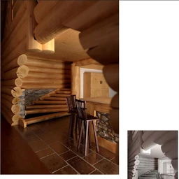 木房子场景,木屋,全木房子,创意木屋模型,3D模型