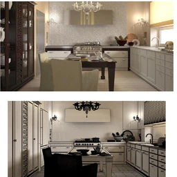 厨房场景,厨柜,灶台模型,厨房器物模型,3D模型