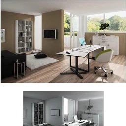 办公室模型,书柜模型,笔记本电脑,办公桌模型,3D模型