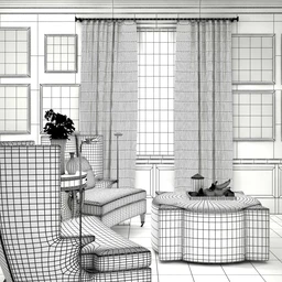 卧室模型,画,水果模型,3D模型