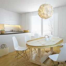 饭厅场景,饭厅模型,饭桌,木地板模型,水晶吊灯模型,3D模型