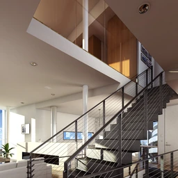 楼梯场景,楼梯模型,办公室模型,办公室场景,3D模型
