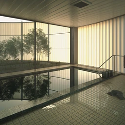 室内泳池场景,室内泳池模型,3D模型