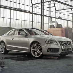 废弃的工厂场景,厂房模型,奥迪汽车模型,3D模型