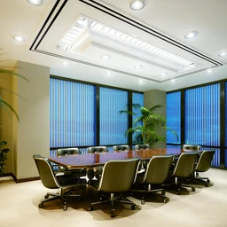 会议室模型,长方形天花吊顶场景,3D模型