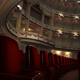 电影院场景,戏剧院模型,大型会议室模型,3D模型