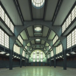 大厅场景,大型仓库模型,练习室,工厂车间,3D模型