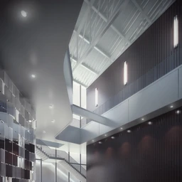 公司大堂场景,首层大堂,3D模型