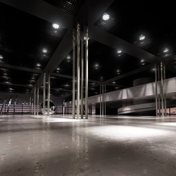 室内展览室,室内大广场,室内大空间,3D模型