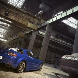 工厂车间场景,汽车模型,仓库模型,修理厂模型,3D模型