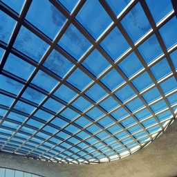 透明天花模型,体育场顶部,中空屋顶,3D模型