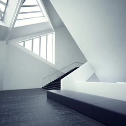 楼梯模型,壁窗口,三角形的窗户模型,3D模型