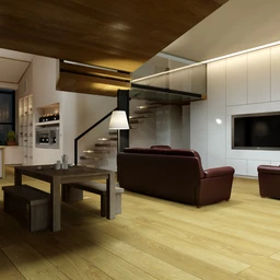 别墅场景,大型客厅场景,木地板,壁炉,饭桌,室内场景,3D模型