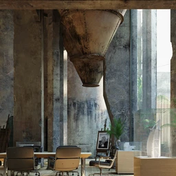 废弃的工厂场景,艺术办公室模型,3D模型