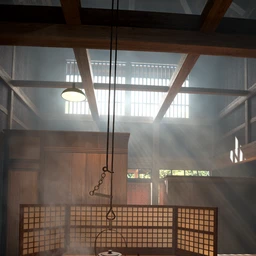 吊壶模型,木房子,木横梁,沙子模型,木建筑,3D模型