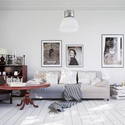 室内场景,沙发,壁画模型,小桌子,3D模型