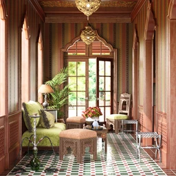 室内小场景模型,沙发模型,吊灯模型,3D模型