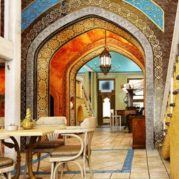 欧式复古建筑模型,室内模型,3D模型