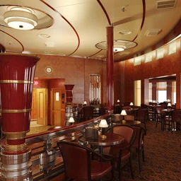 高级饭店模型,餐厅场景,3D模型