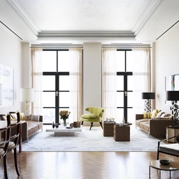 公寓场景,室内家具物品模型,3D模型