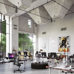 办公室场景,设计图纸模型,壁画,设计室模型,3D模型