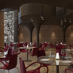 餐厅场景,酒店场景,饭店场景,餐桌,玻璃桌子,3D模型