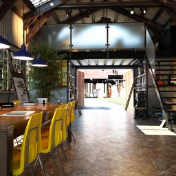 办公室模型,工作室模型,设计室,铁皮屋,3D模型