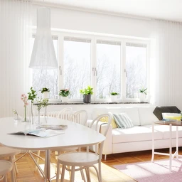 客厅场景,沙发模型,桌子,窗帘模型,3D模型