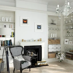 卧室场景,书架模型,装饰品模型,水晶吊灯模型,玻璃瓶子模型,3D模型