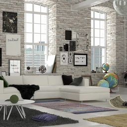 砖墙模型,室内场景,画模型,地球仪模型,摩托车模型,3D模型