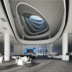 一层大厅场景,接待大厅模型,服务大厅,大堂,3D模型