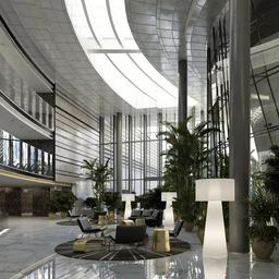 休闲场所,服务大厅,3D模型