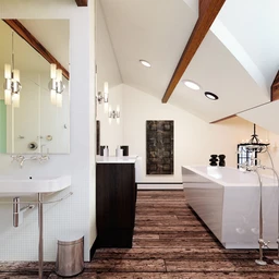 浴室场景,洗澡间,大浴缸,洗脸盘模型,3D模型