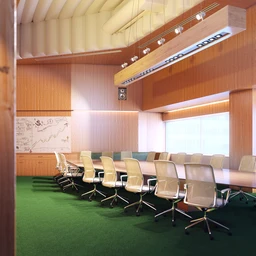 办公室场景,会议室,3D模型