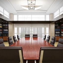 高级会议室场景,文件柜,文件架,3D模型