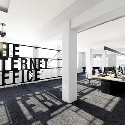 现代办公室场景,电影,办公桌椅,3D模型